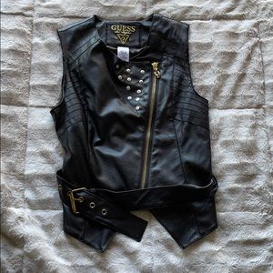 Faux Leather Vest